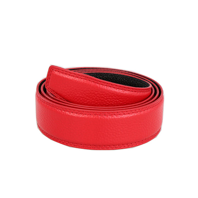 Manufacturer of Custom Benmingnian Red Belt Leather Automatically Red One in The New Year Bring Men Leather Red Sashes in The Year of Dog