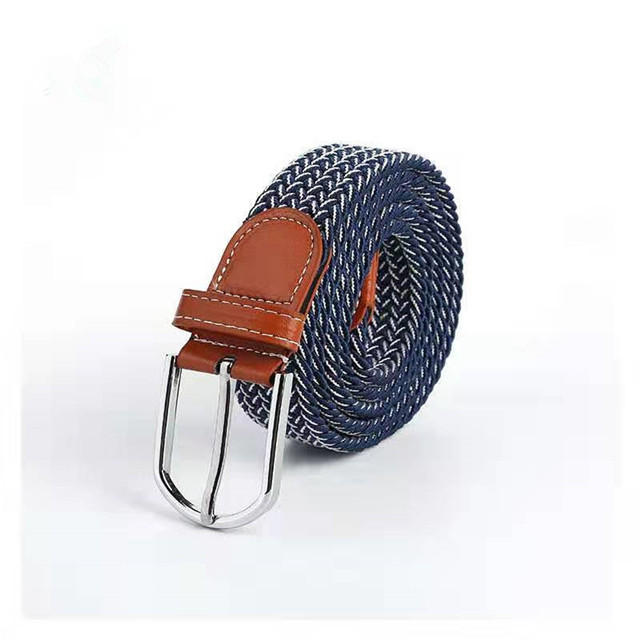 Factory Directly Price Men Elastic Leather Belt Three Color Strech Belt with Pin Buckle 