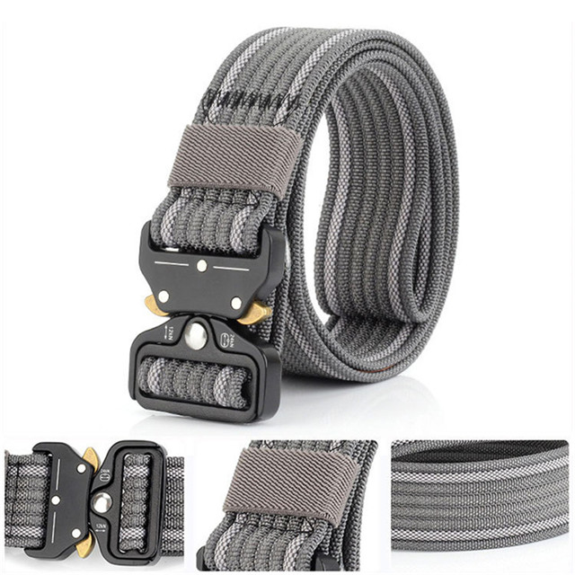 Hot Sale Cobra Buckle Men Canvas Belts Male Army Tactical Belt Men's Military Waist Nylon Strap Male Fashion