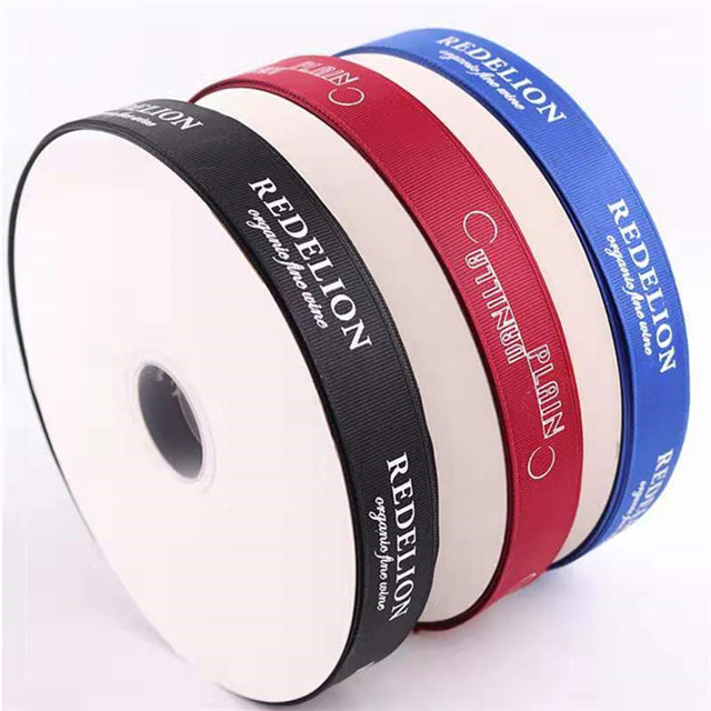  2.5cm Thread Ribbon Letter Ribbon Clothing Accessories Ribbon Printing Custom Logo Ribbon Cake Ribbon Wholesale
