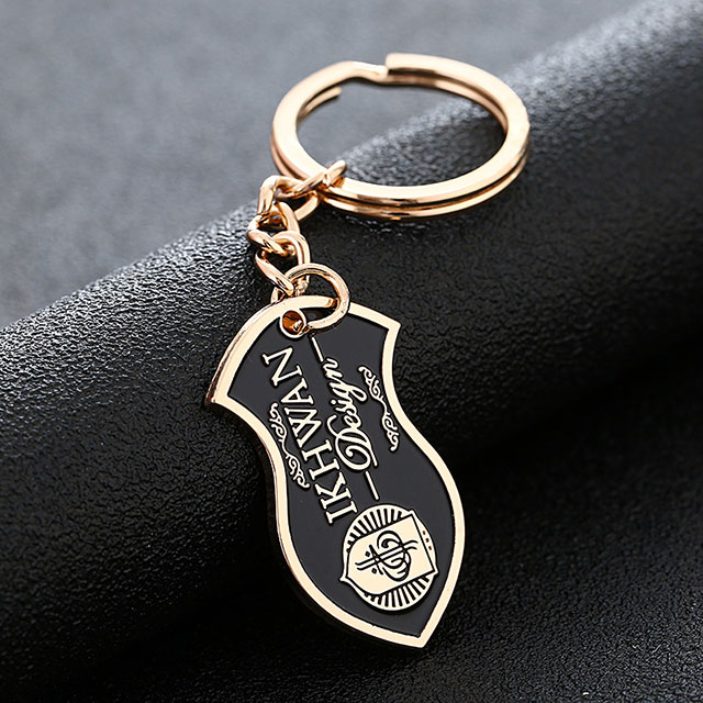 Fashion Elegant Metal Key Chains Gold Plating Key Ring Manufacturer in China