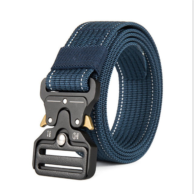 Newly Style Navy Wholesale Tactical Belt Outdoor Buckle Tactical Belts Similar Nylon Webbing Belt 2019 