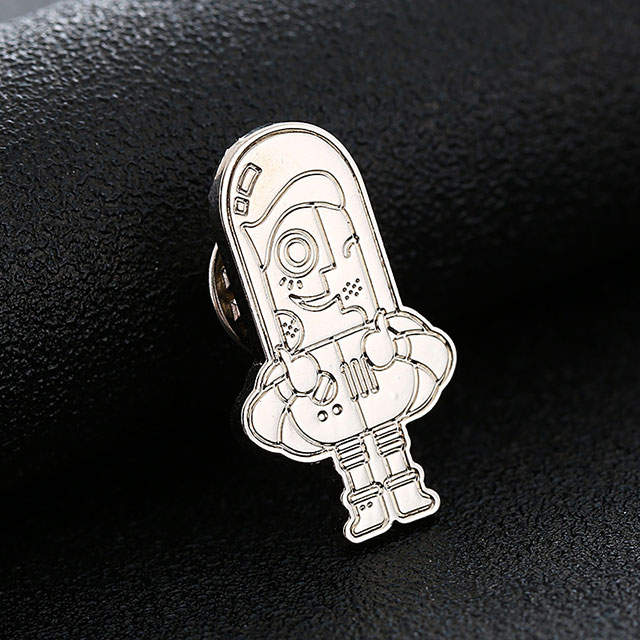 Fashion Hollow Design Round Metal Clothing Suit Lapel Badge Pin Custom 
