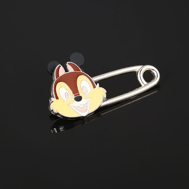 Round Rabbit Design Zinc Alloy Metal Badge Button Clip with Pin 